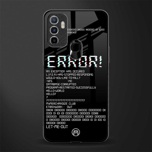 error glass case for oppo a53 image