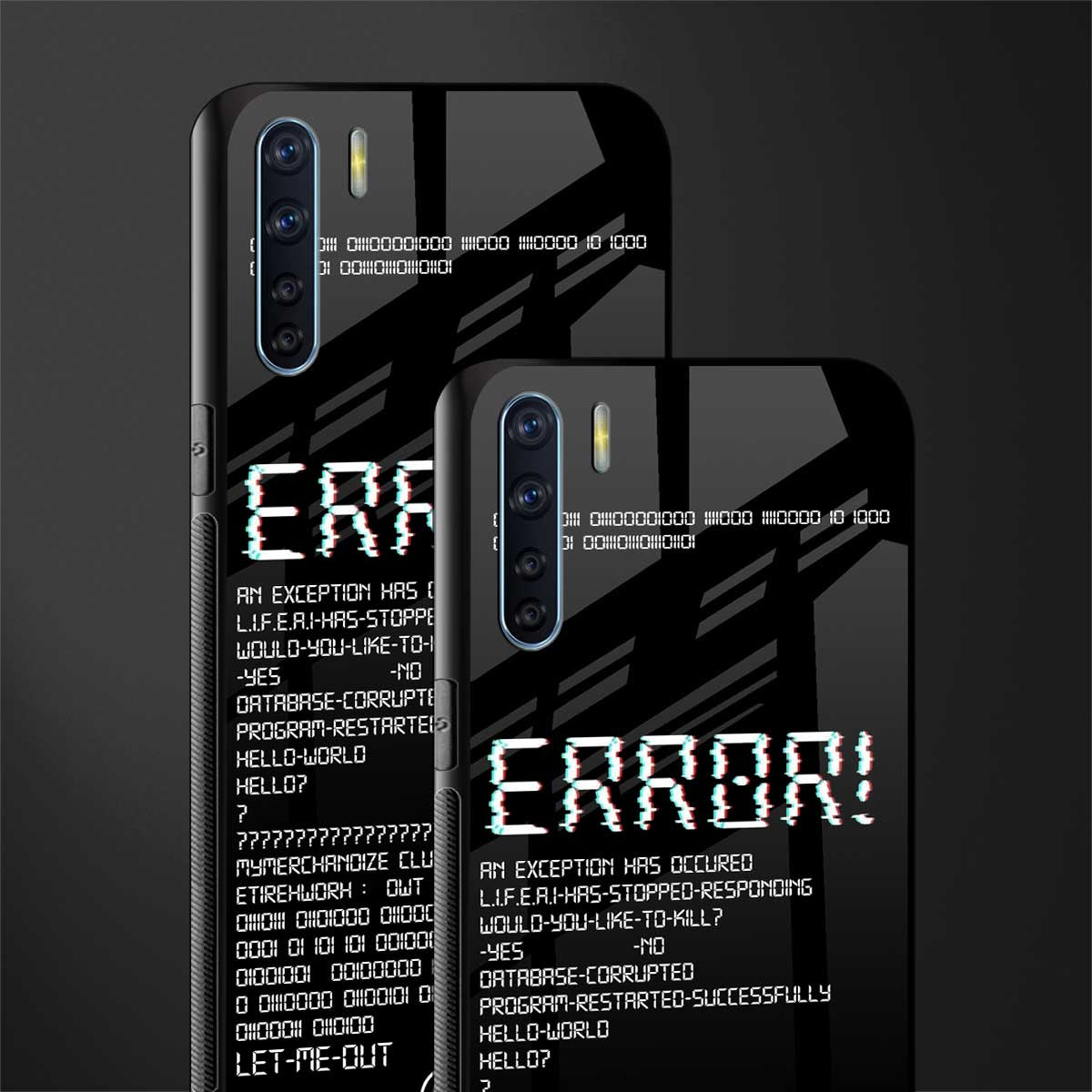 error glass case for oppo f15 image-2