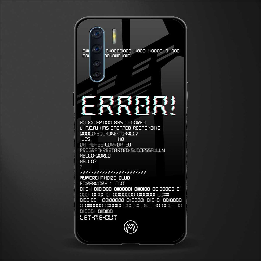 error glass case for oppo f15 image
