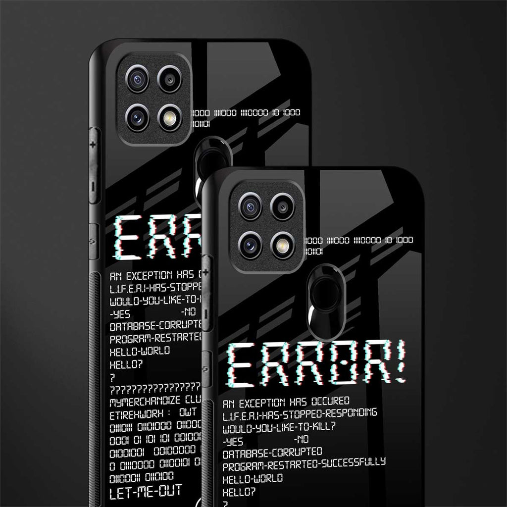 error glass case for oppo a15s image-2