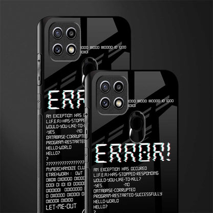error glass case for oppo a15s image-2