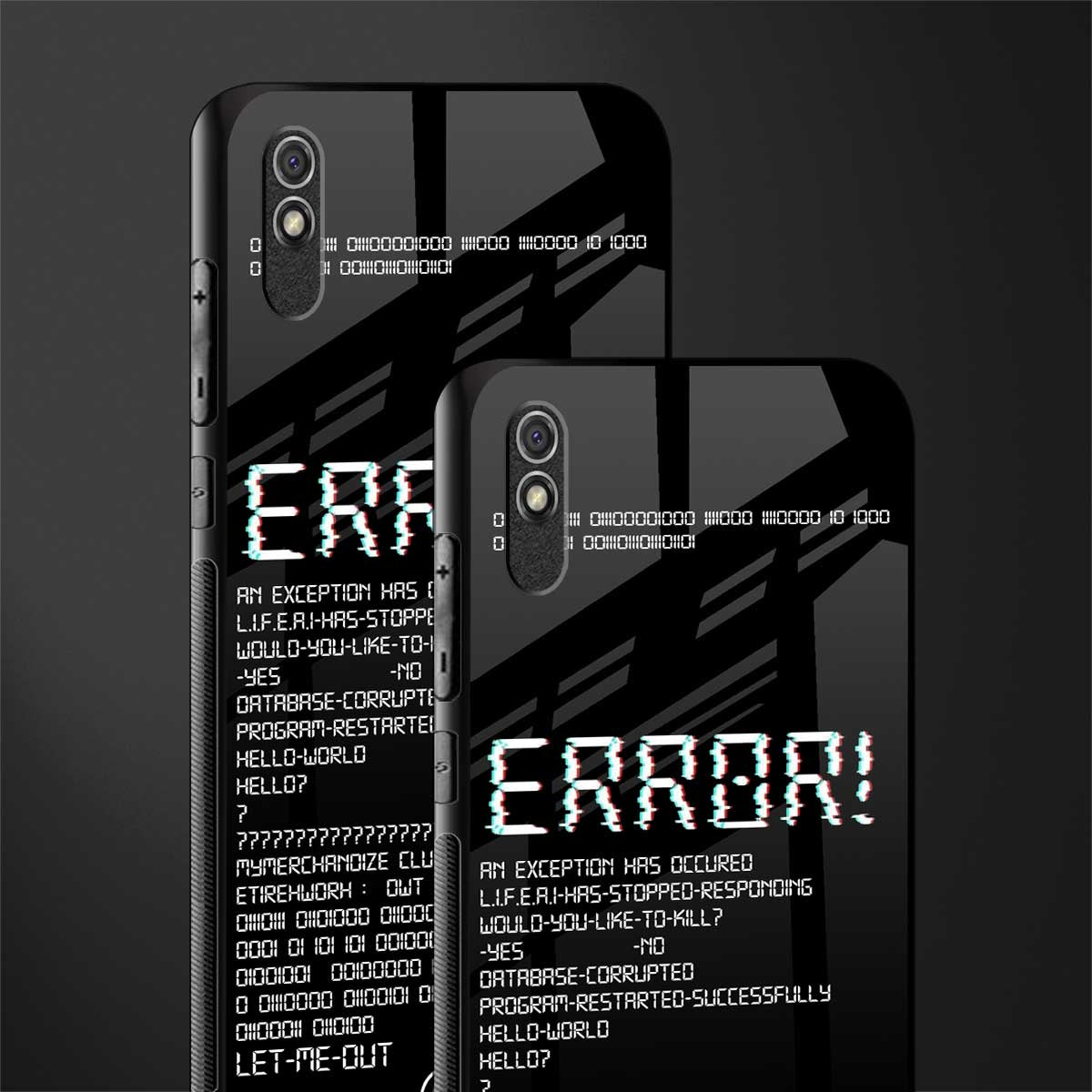 error glass case for redmi 9i image-2