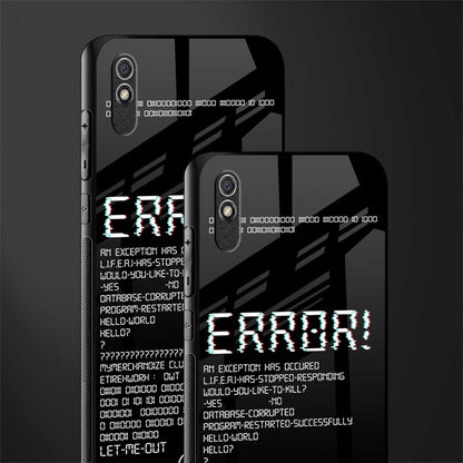 error glass case for redmi 9a image-2