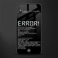 error glass case for redmi 9a image
