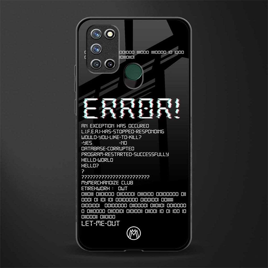 error glass case for realme 7i image