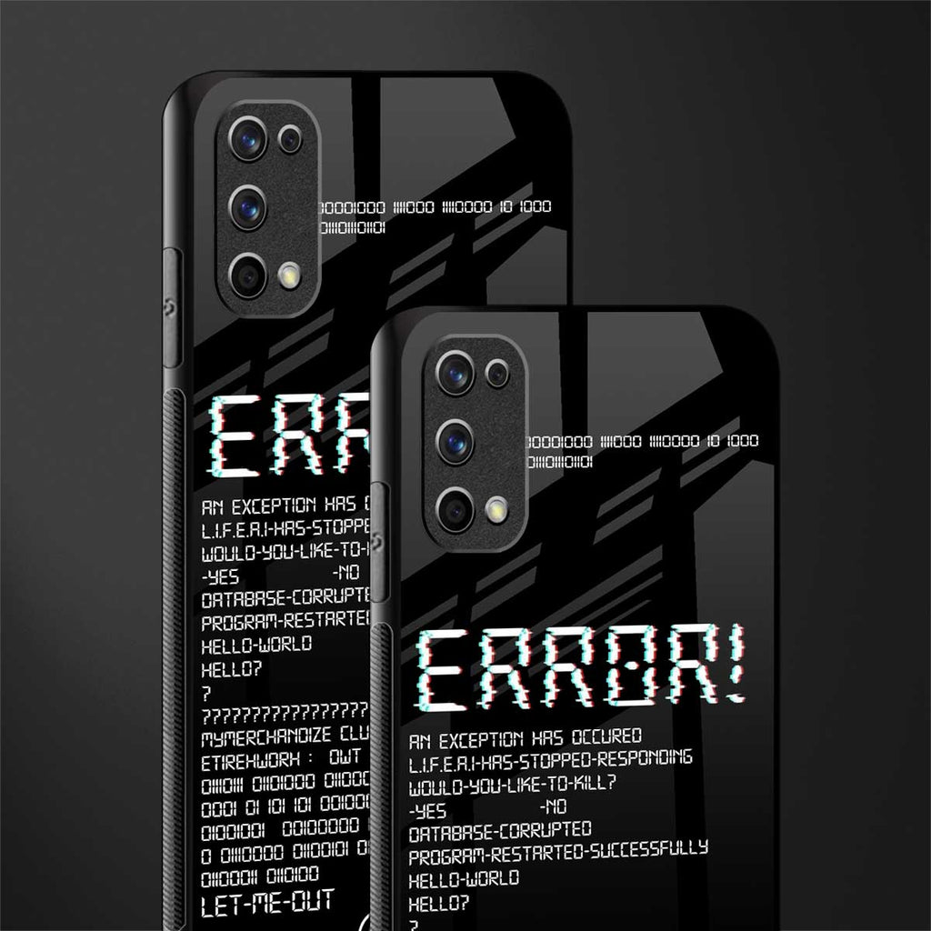 error glass case for realme 7 pro image-2