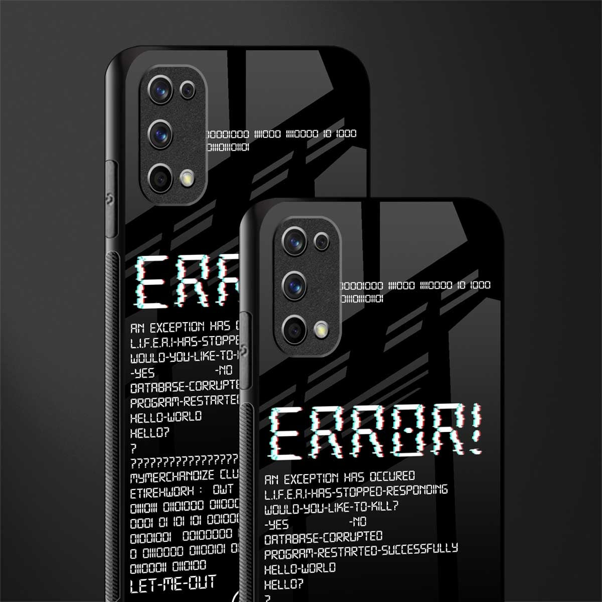 error glass case for realme 7 pro image-2