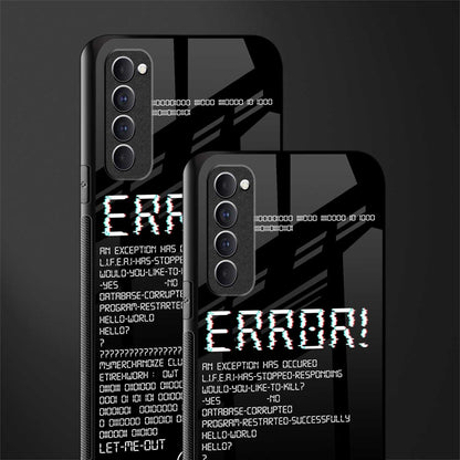 error glass case for oppo reno 4 pro image-2