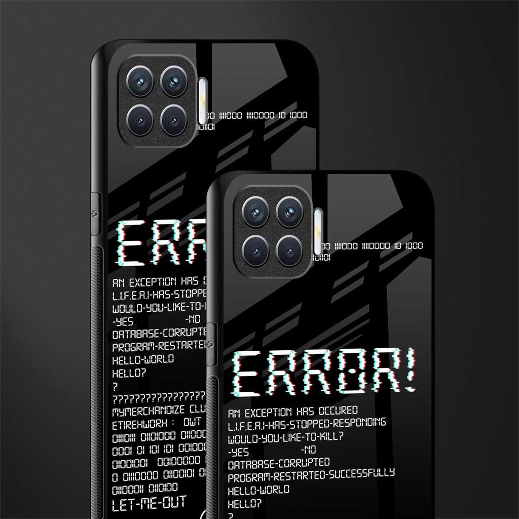error glass case for oppo f17 pro image-2