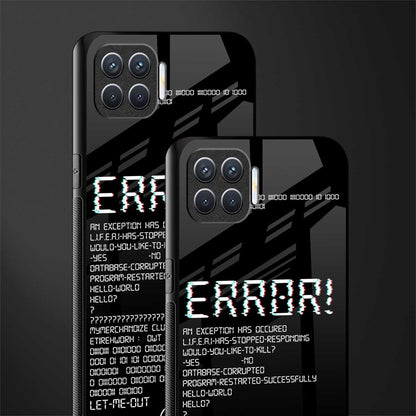 error glass case for oppo f17 pro image-2