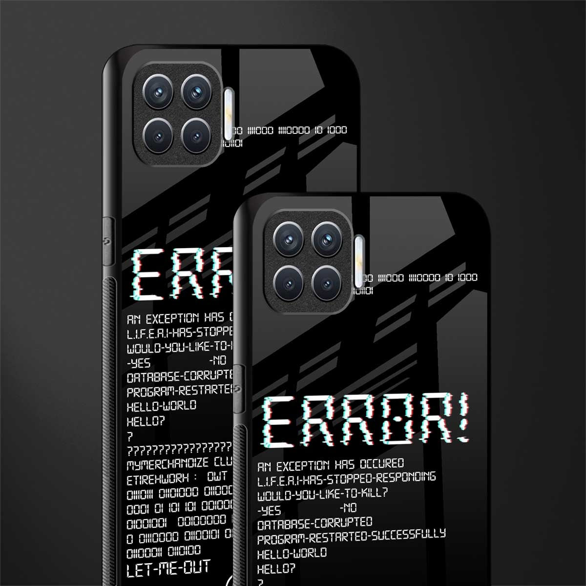error glass case for oppo f17 image-2