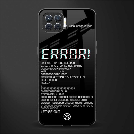 error glass case for oppo f17 image
