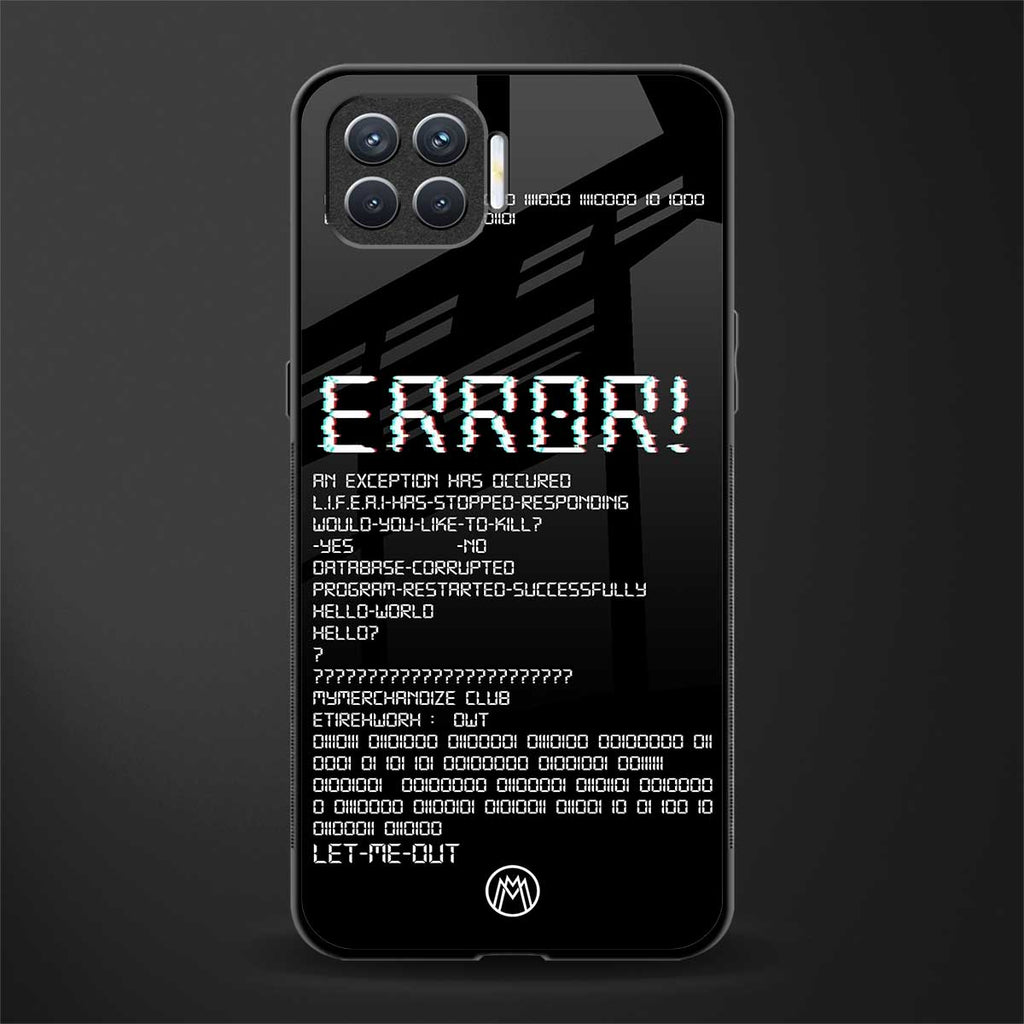 error glass case for oppo f17 image