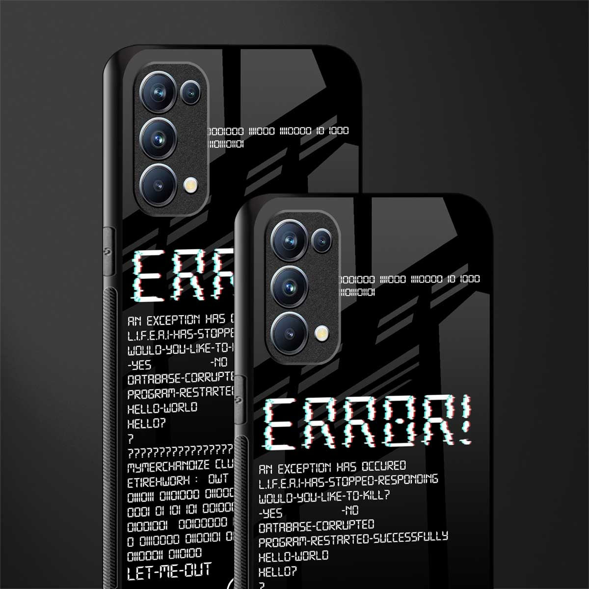 error glass case for oppo reno 5 pro image-2