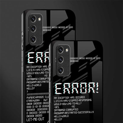 error glass case for samsung galaxy s20 fe image-2