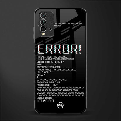 error glass case for redmi 9 power image