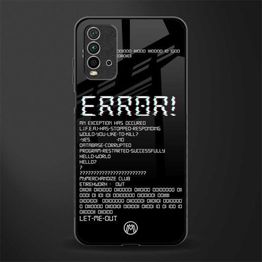 error glass case for redmi 9 power image