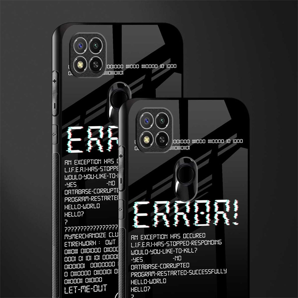 error glass case for redmi 9c image-2