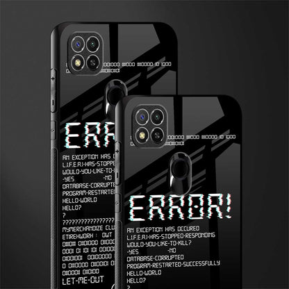 error glass case for redmi 9c image-2