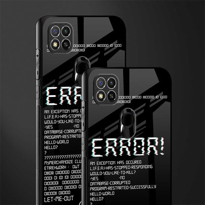 error glass case for redmi 9 image-2