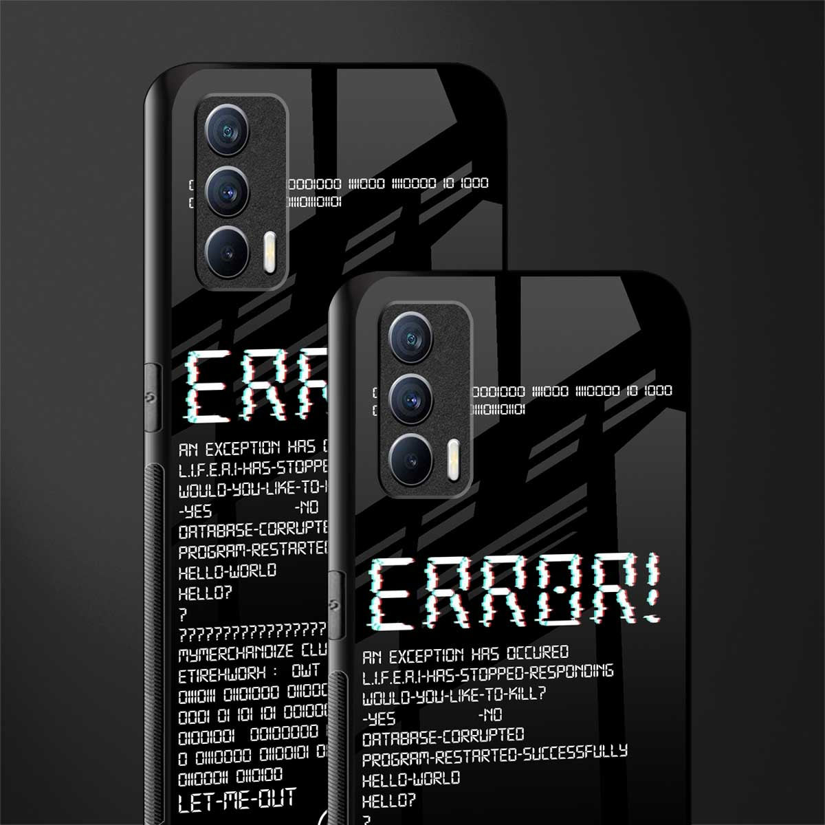 error glass case for realme x7 image-2