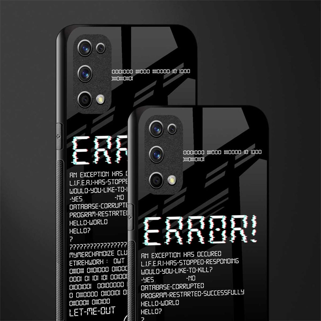 error glass case for realme x7 pro image-2