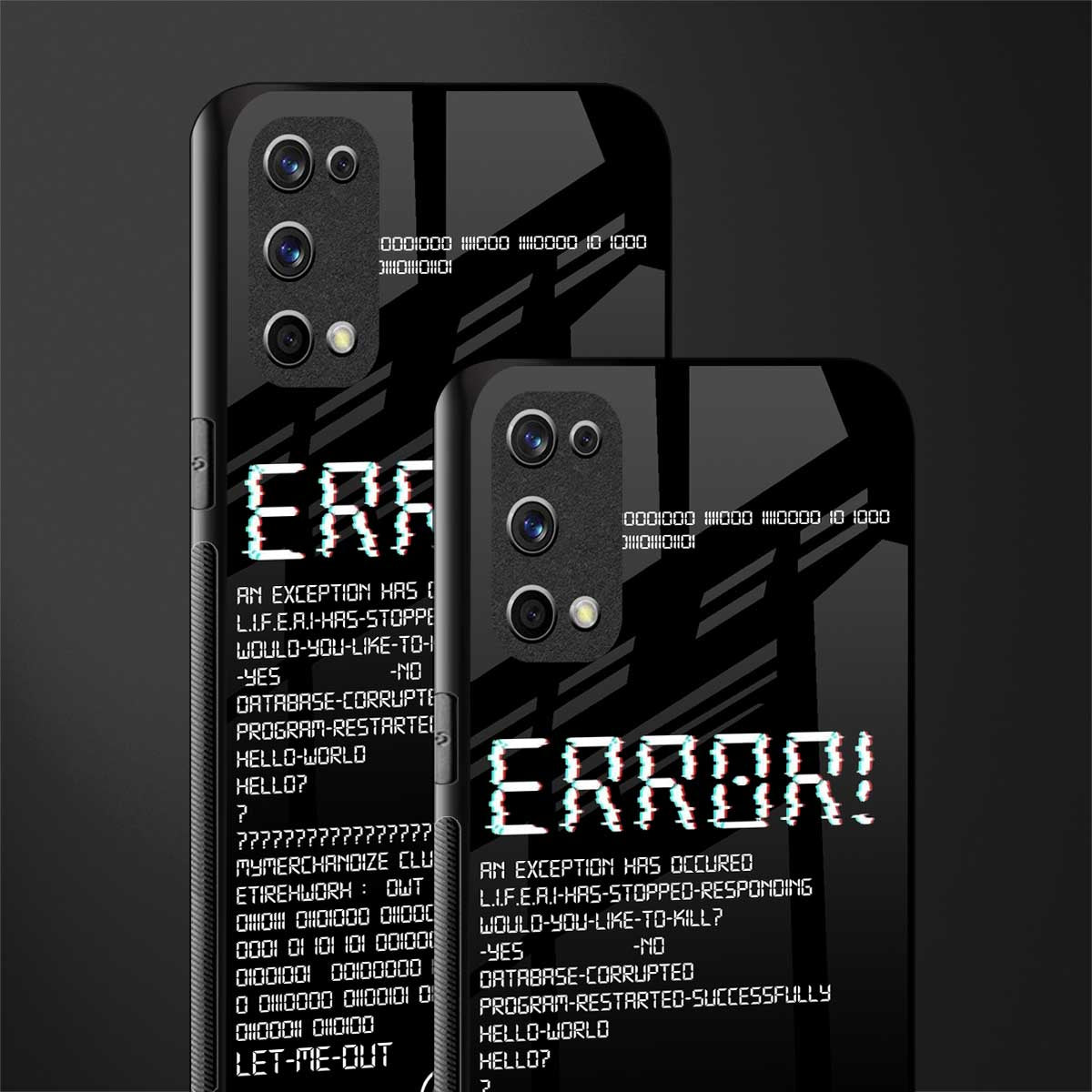 error glass case for realme x7 pro image-2
