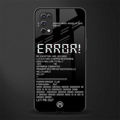 error glass case for realme x7 pro image