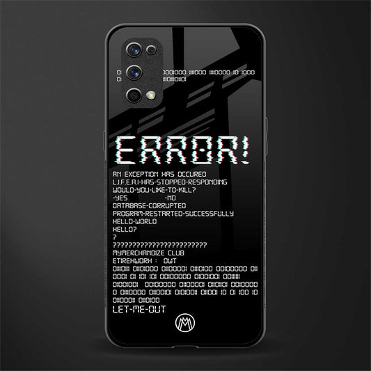 error glass case for realme x7 pro image