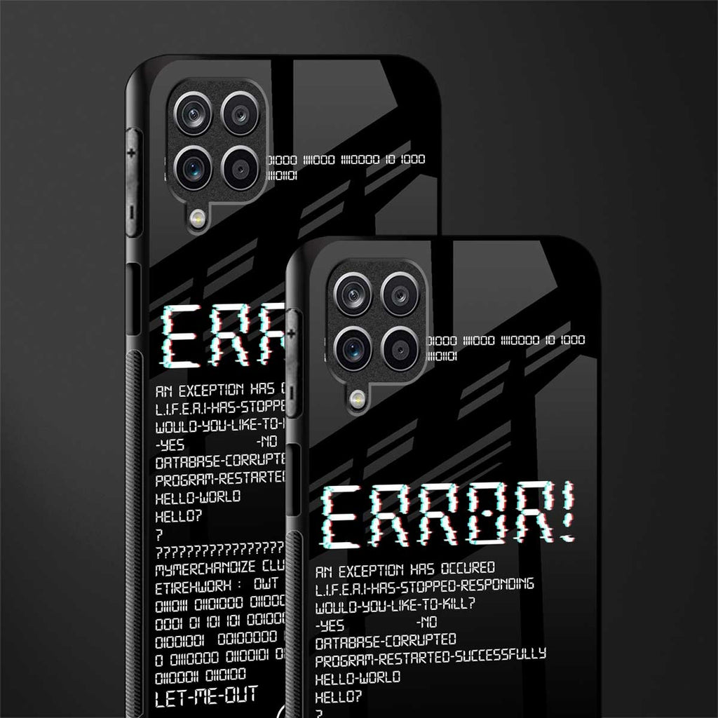 error glass case for samsung galaxy f12 image-2