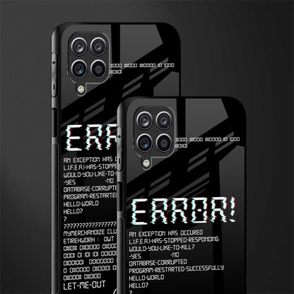 error glass case for samsung galaxy f12 image-2