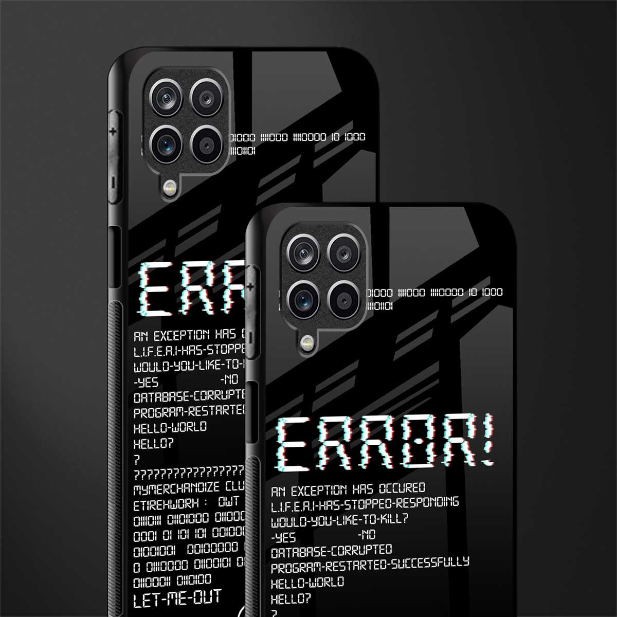 error glass case for samsung galaxy a12 image-2