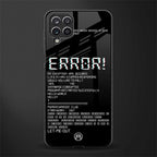 error glass case for samsung galaxy m12 image