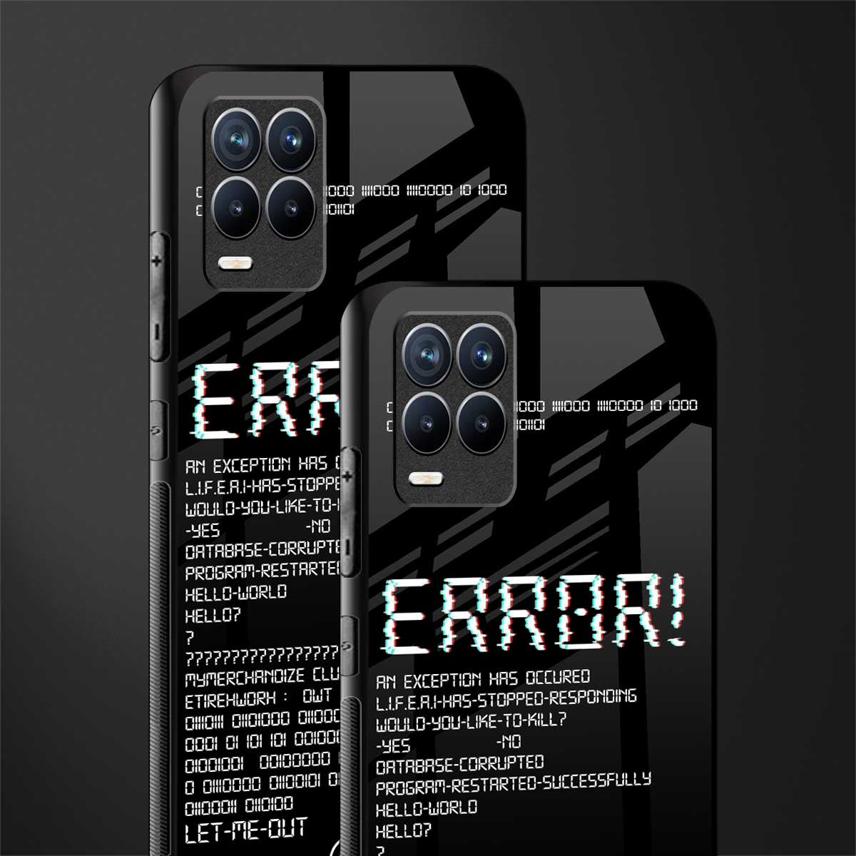 error glass case for realme 8 pro image-2