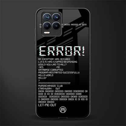 error glass case for realme 8 pro image