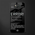 error glass case for poco x3 image