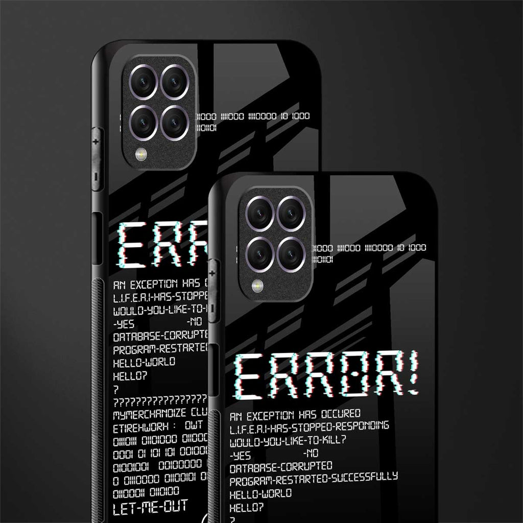 error glass case for samsung galaxy f62 image-2