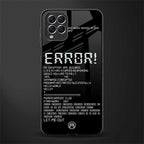 error glass case for samsung galaxy f62 image