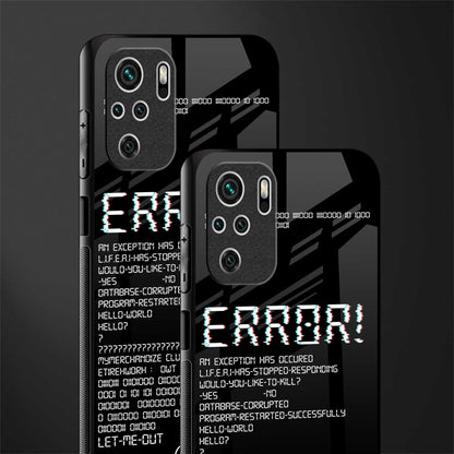 error glass case for redmi note 10s image-2