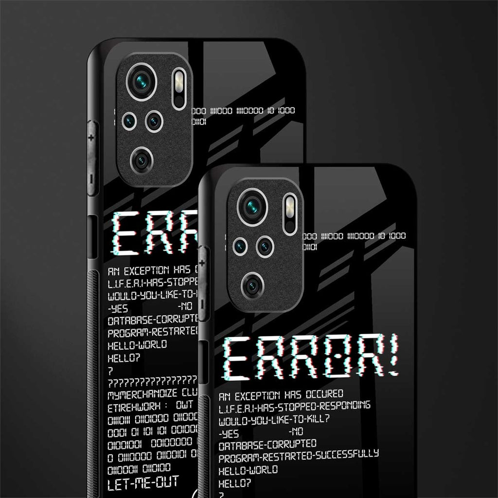 error glass case for redmi note 10 image-2