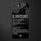 error glass case for redmi note 10 image