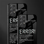 error glass case for samsung galaxy a52 image-2