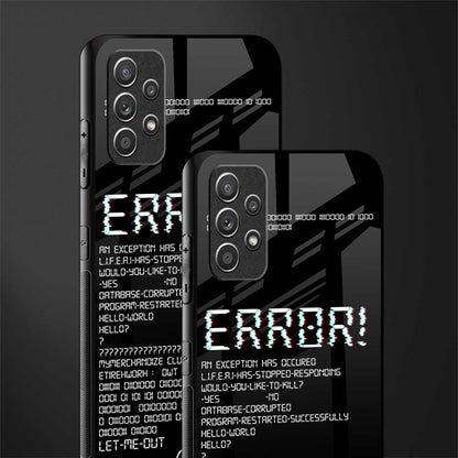 error glass case for samsung galaxy a32 4g image-2