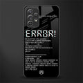 error glass case for samsung galaxy a32 4g image