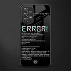error glass case for samsung galaxy a32 4g image