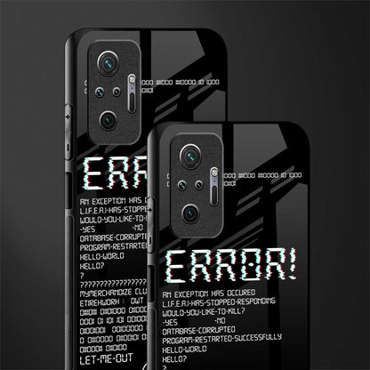 error glass case for redmi note 10 pro max image-2