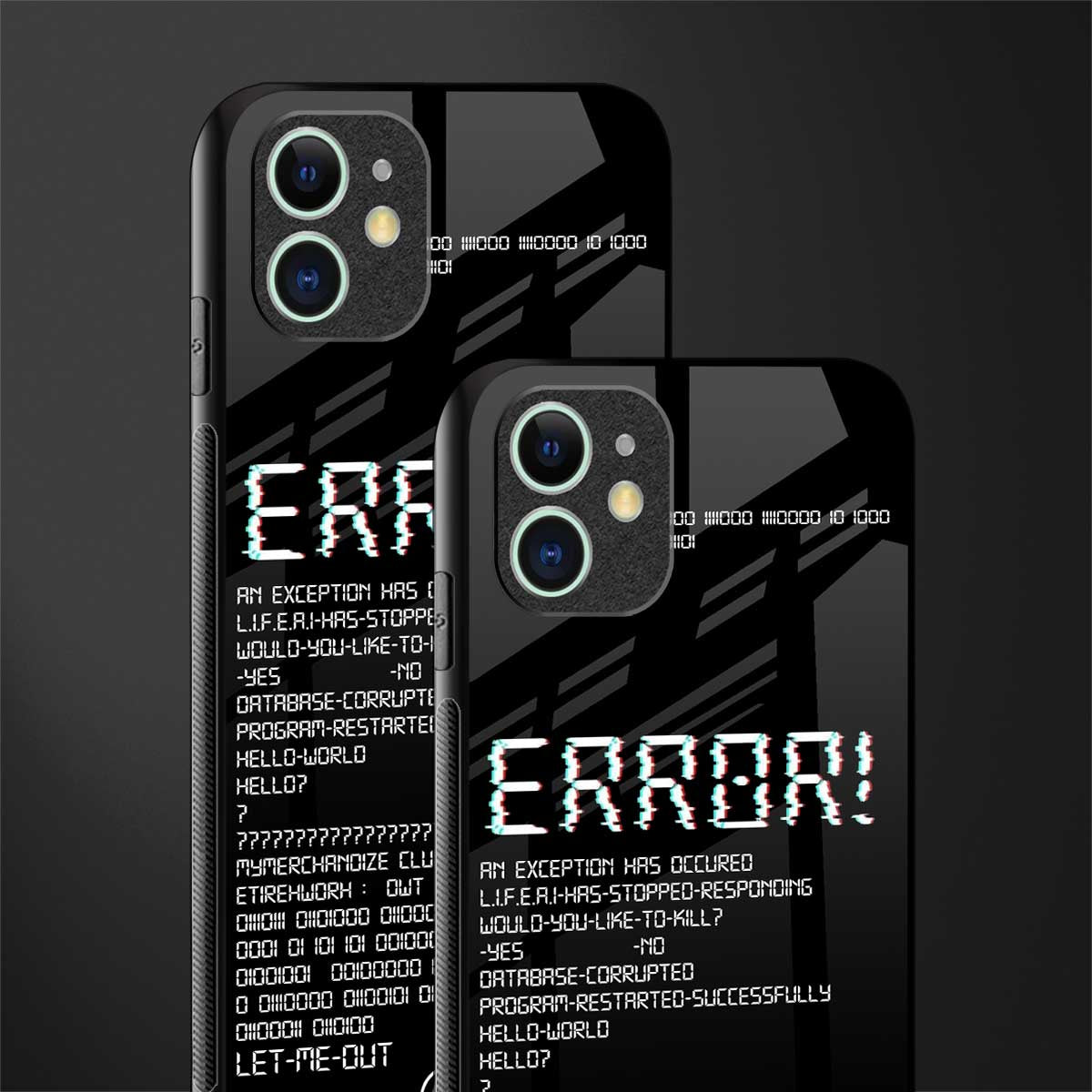 error glass case for iphone 11 image-2