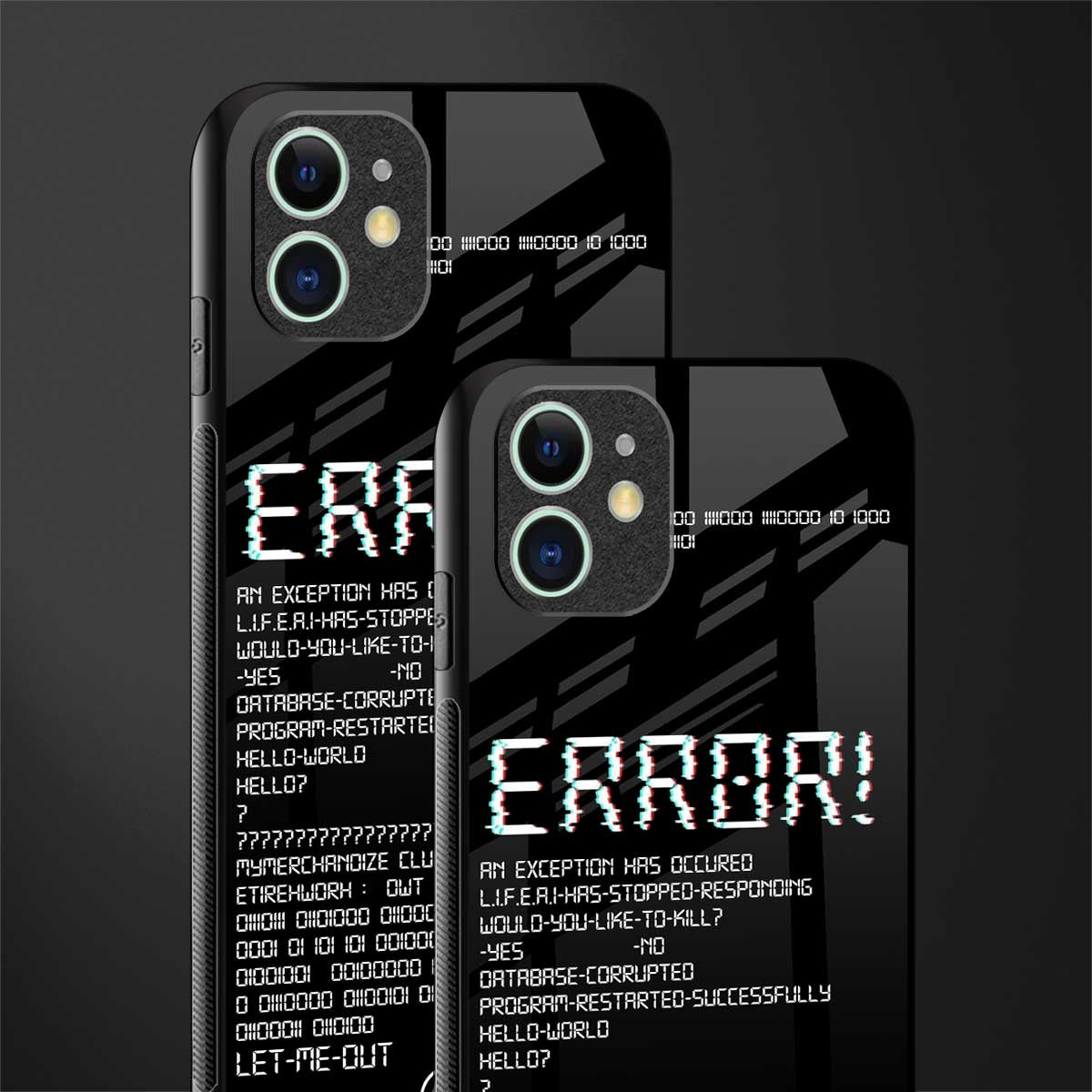 error glass case for iphone 12 mini image-2