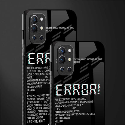 error glass case for oneplus 9r image-2