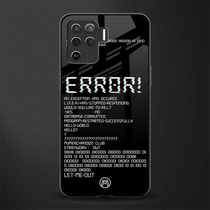 error glass case for oppo f19 pro image